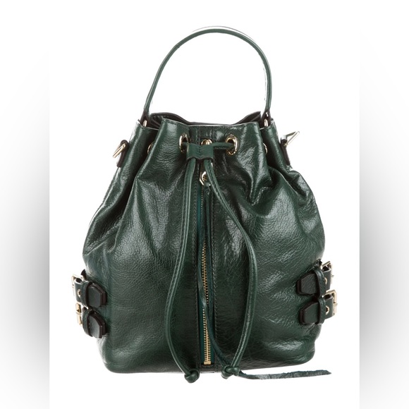 Rebecca Minkoff Handbags - Rebecca Minkoff Elegant Green Leather Bucket Bag medium